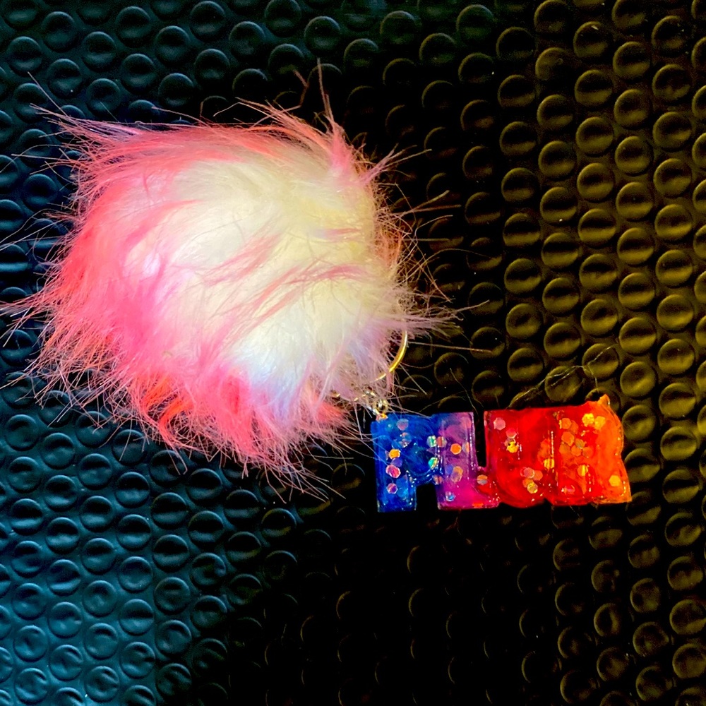 P.L.U.R keychain